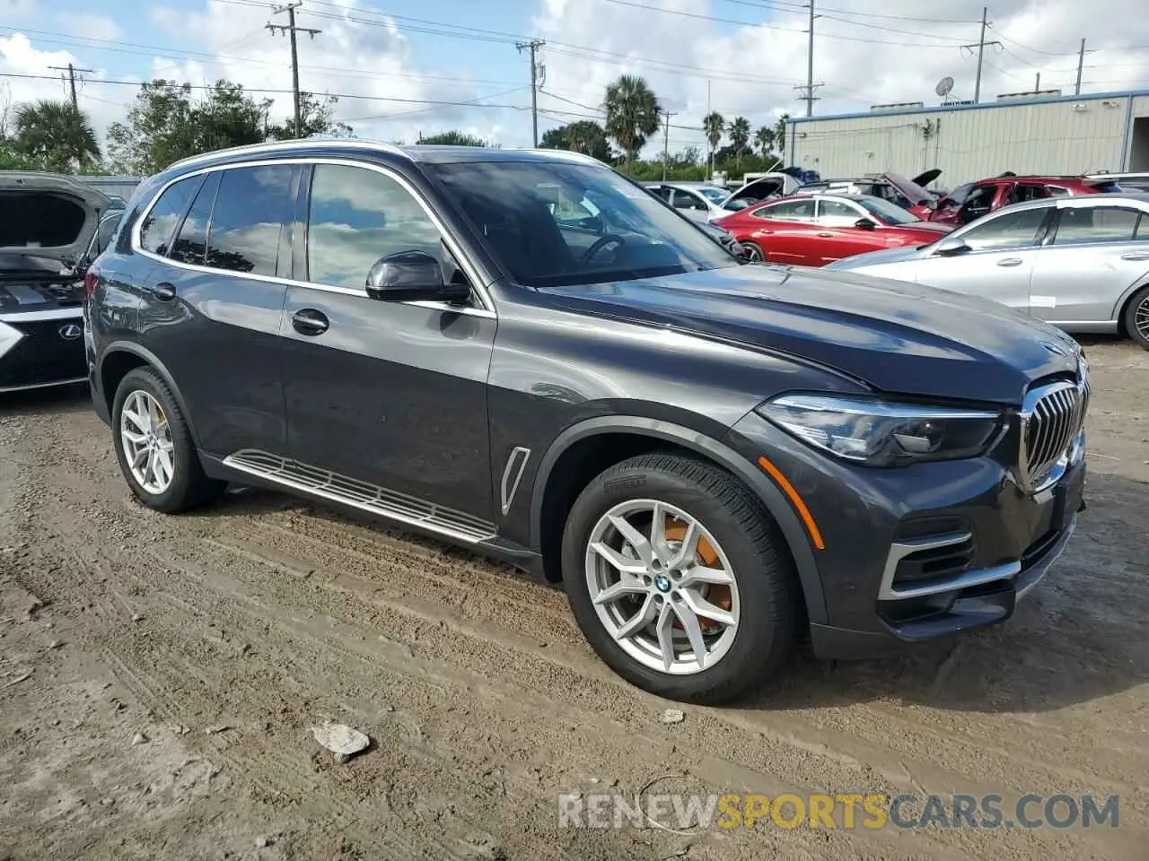 4 Photograph of a damaged car 5UXCR6C07P9P38416 BMW X5 2023