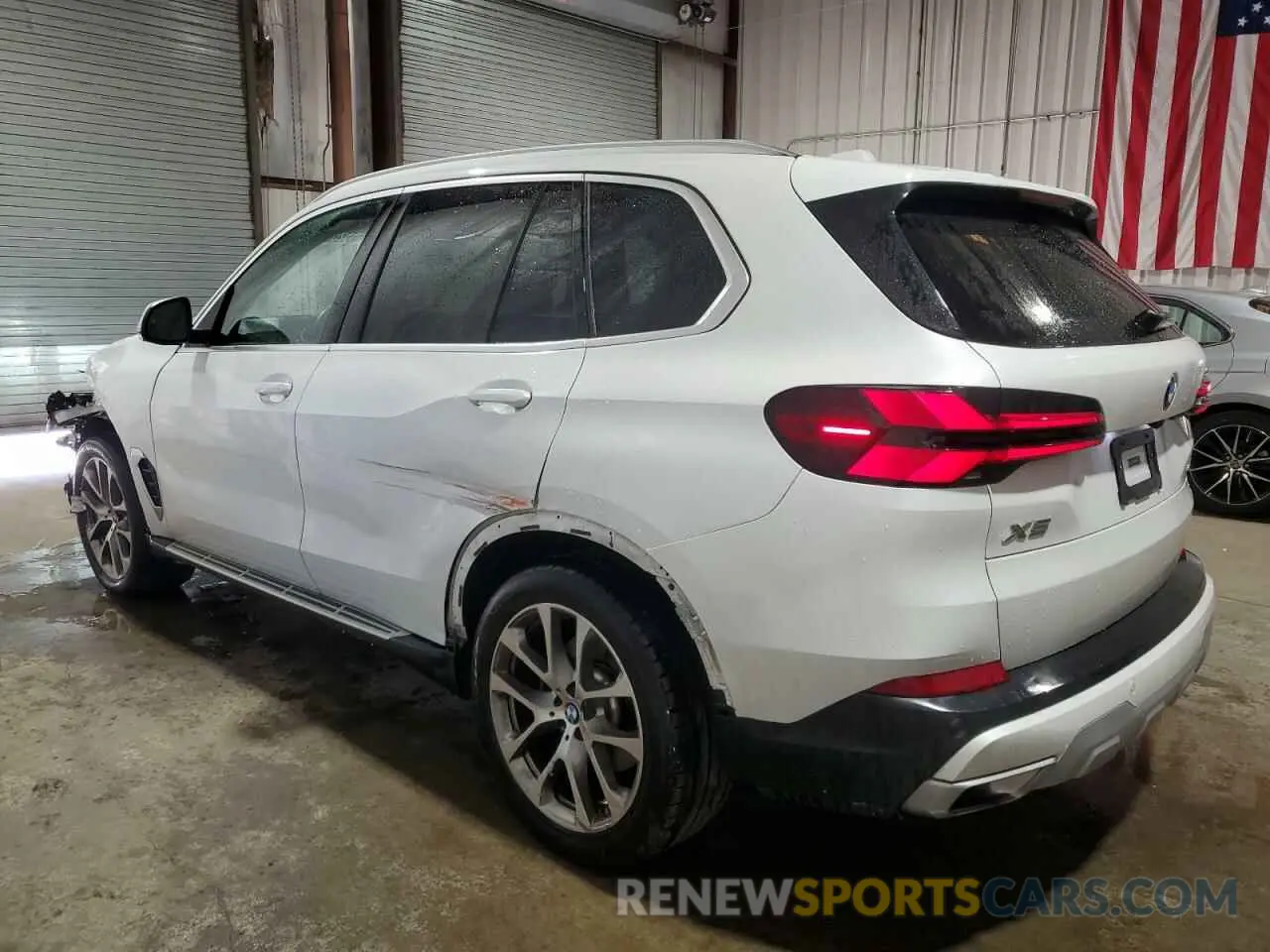 2 Photograph of a damaged car 5UX13EU0XR9U04157 BMW X5 2024
