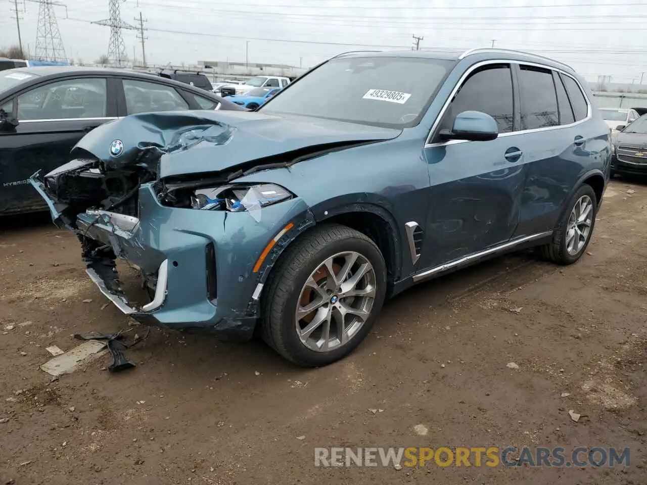 1 Photograph of a damaged car 5UX23EU07R9T47727 BMW X5 2024