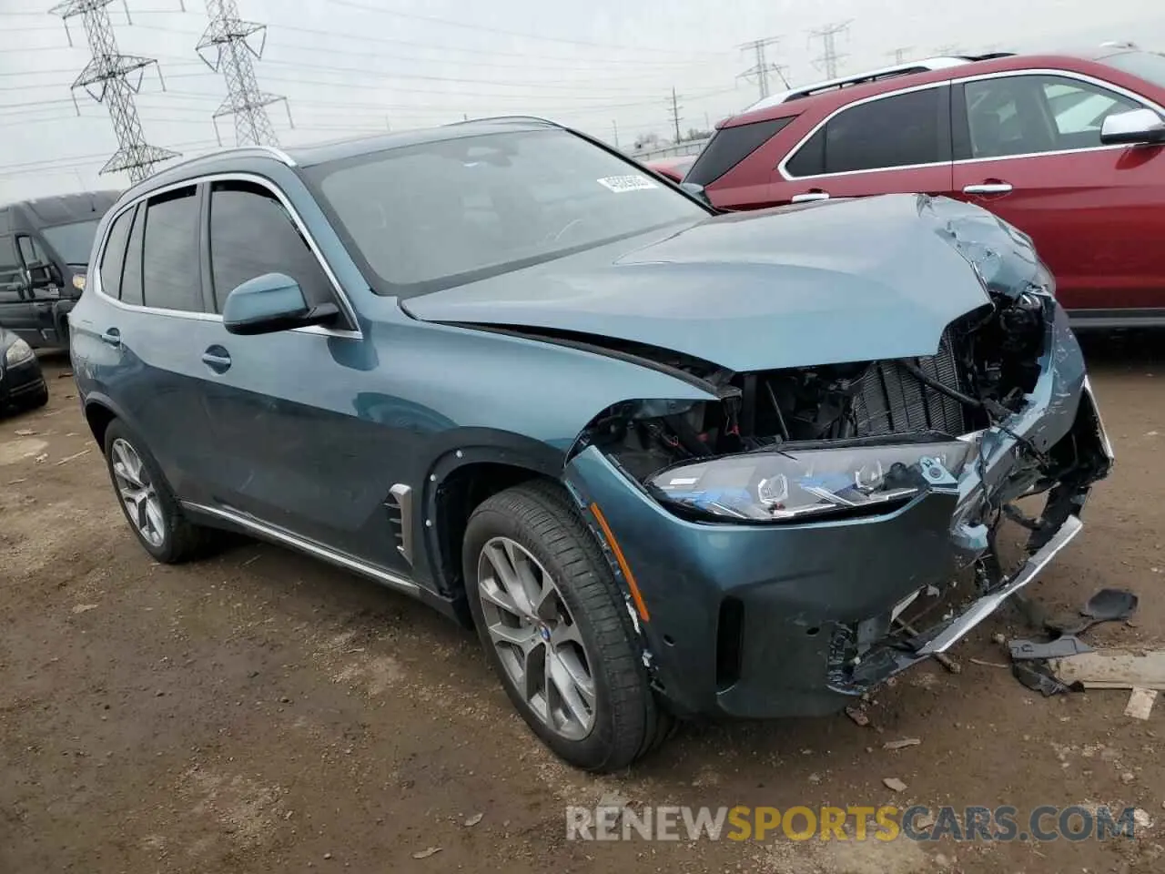 4 Photograph of a damaged car 5UX23EU07R9T47727 BMW X5 2024