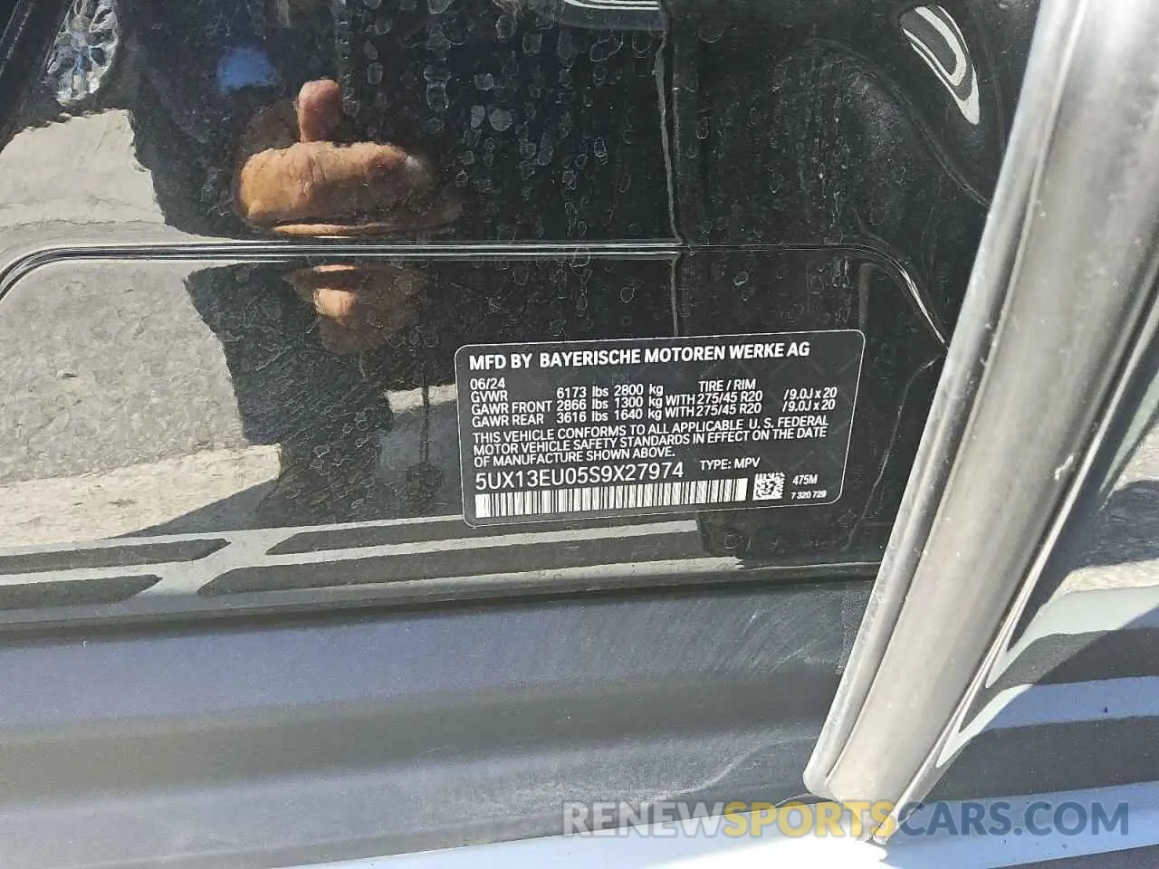 12 Photograph of a damaged car 5UX13EU05S9X27974 BMW X5 2025