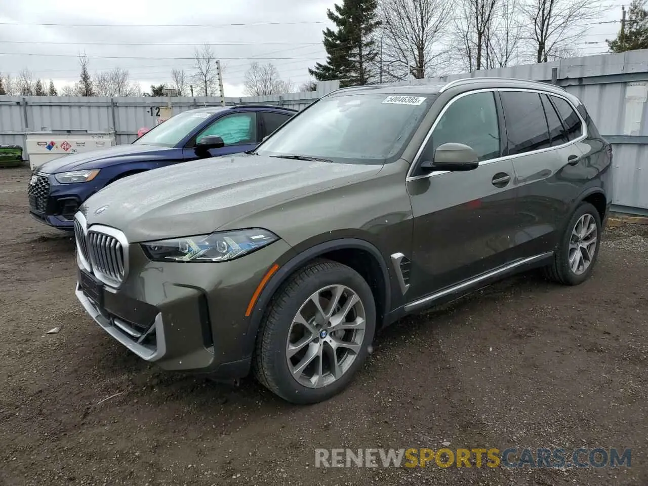 1 Photograph of a damaged car 5UX23EU00S9X76732 BMW X5 2025