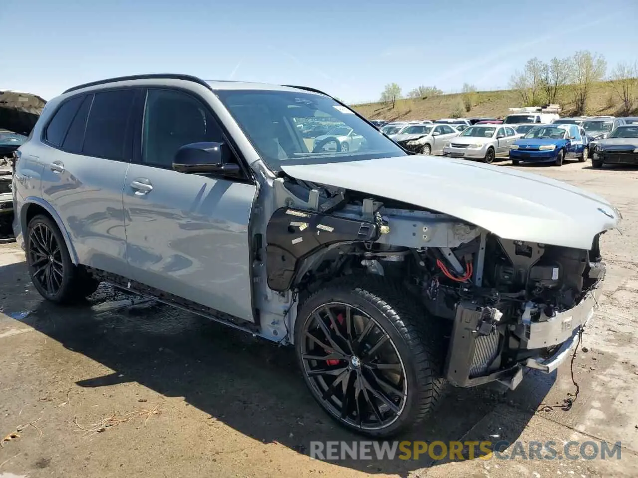 4 Photograph of a damaged car 5UX33EU0XS9W99260 BMW X5 M60I 2025