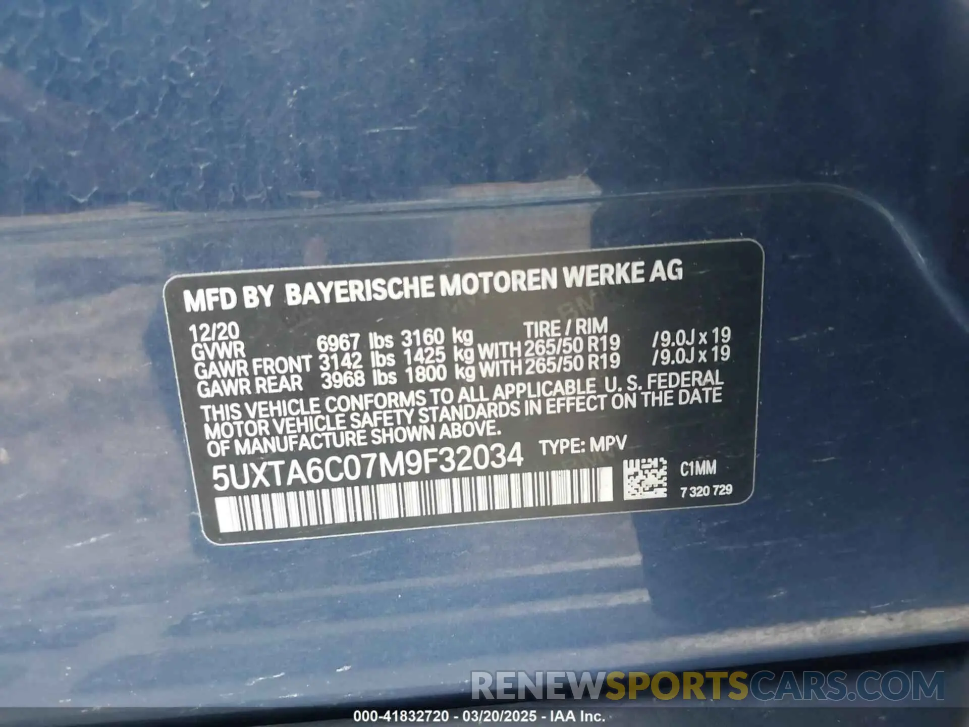9 Photograph of a damaged car 5UXTA6C07M9F32034 BMW X5 PHEV 2021