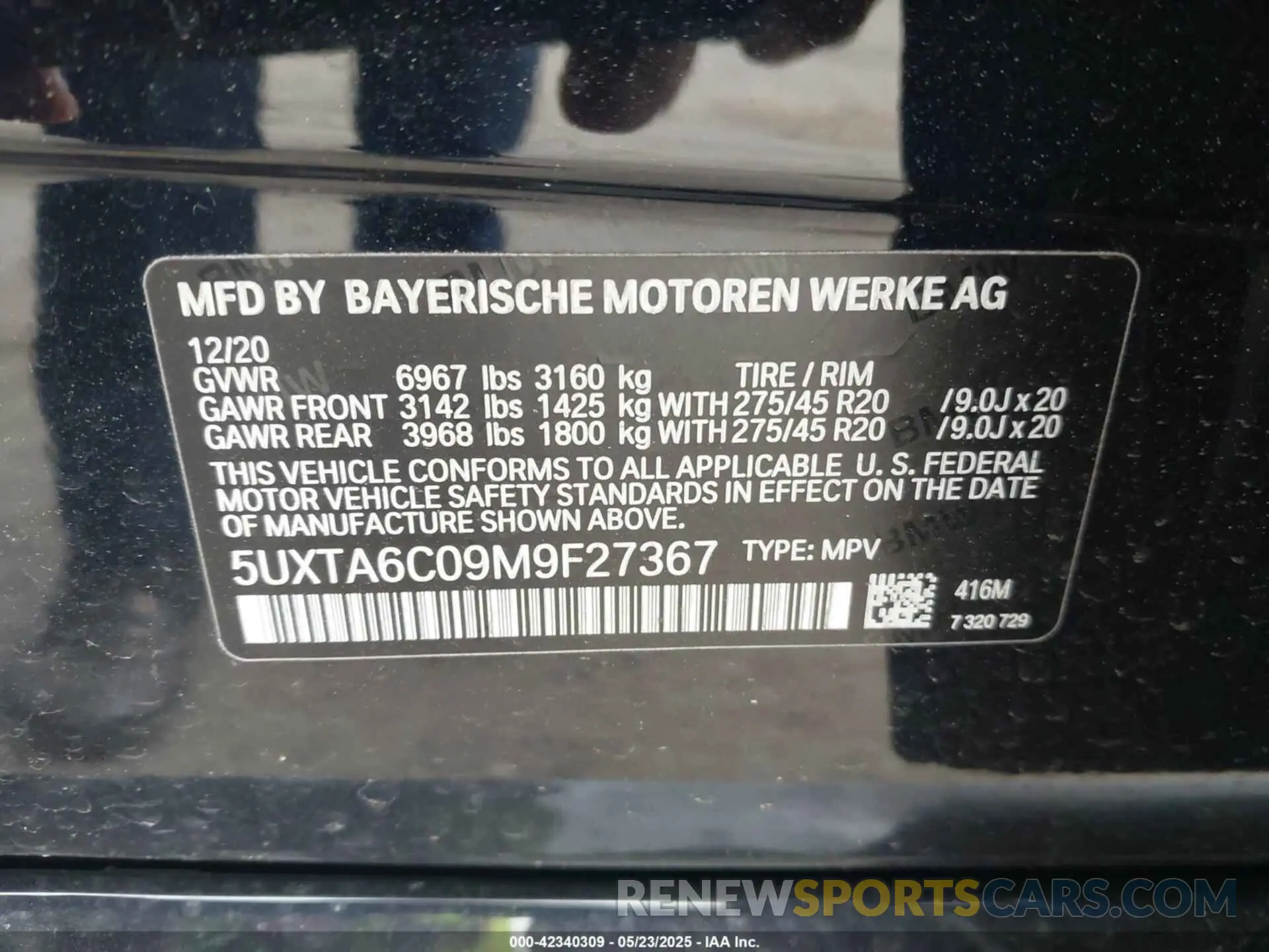 9 Photograph of a damaged car 5UXTA6C09M9F27367 BMW X5 PHEV 2021