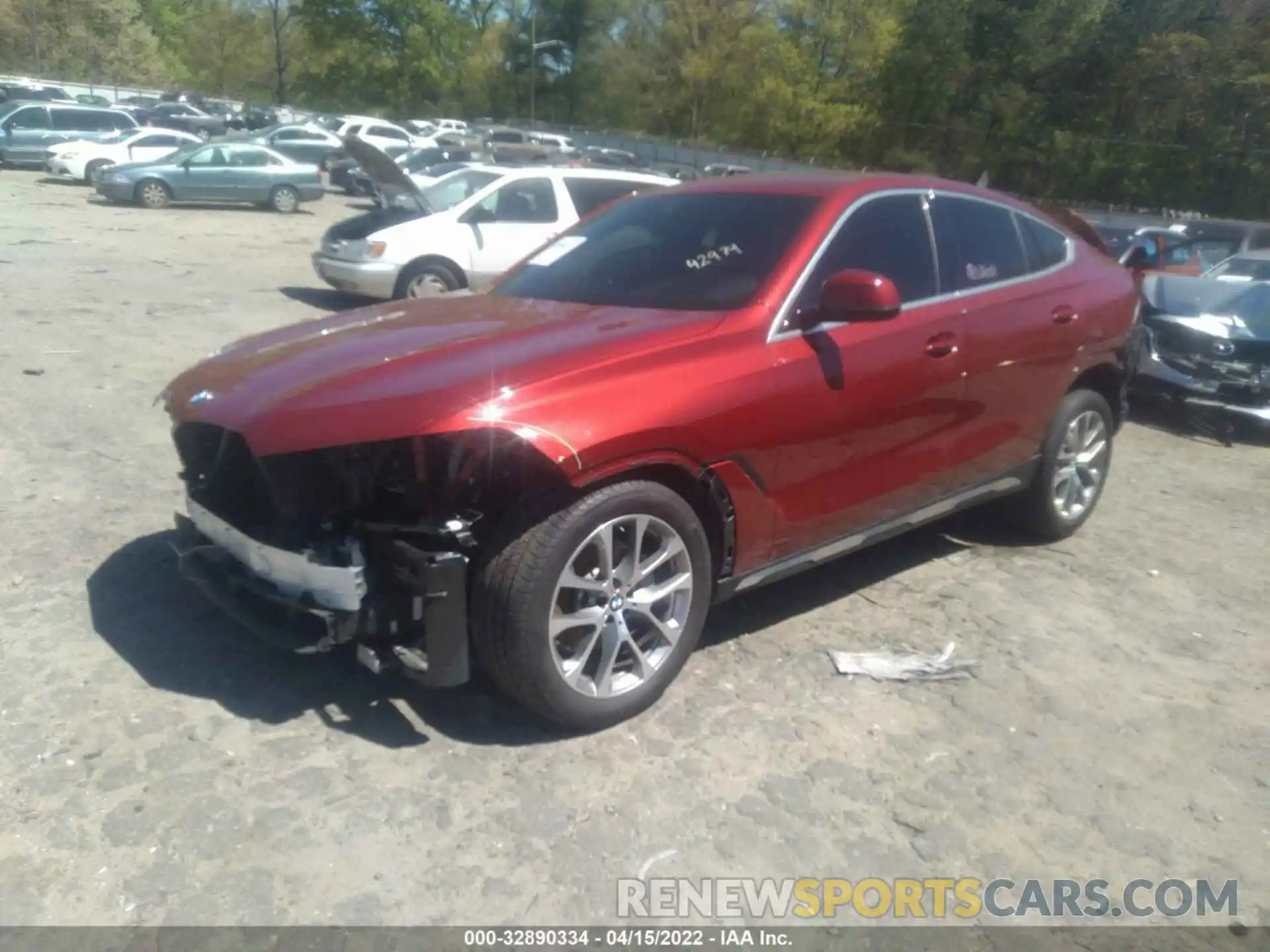 2 Photograph of a damaged car 5UXCY4C04L9D42979 BMW X6 2020