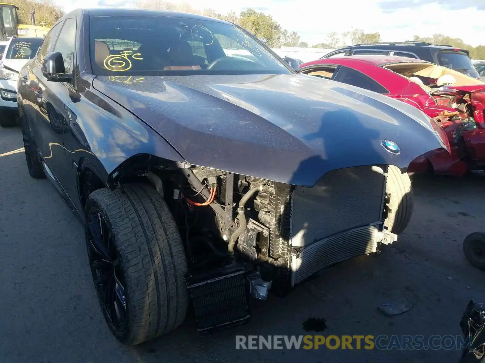 1 Photograph of a damaged car 5UXCY4C09L9B97955 BMW X6 2020