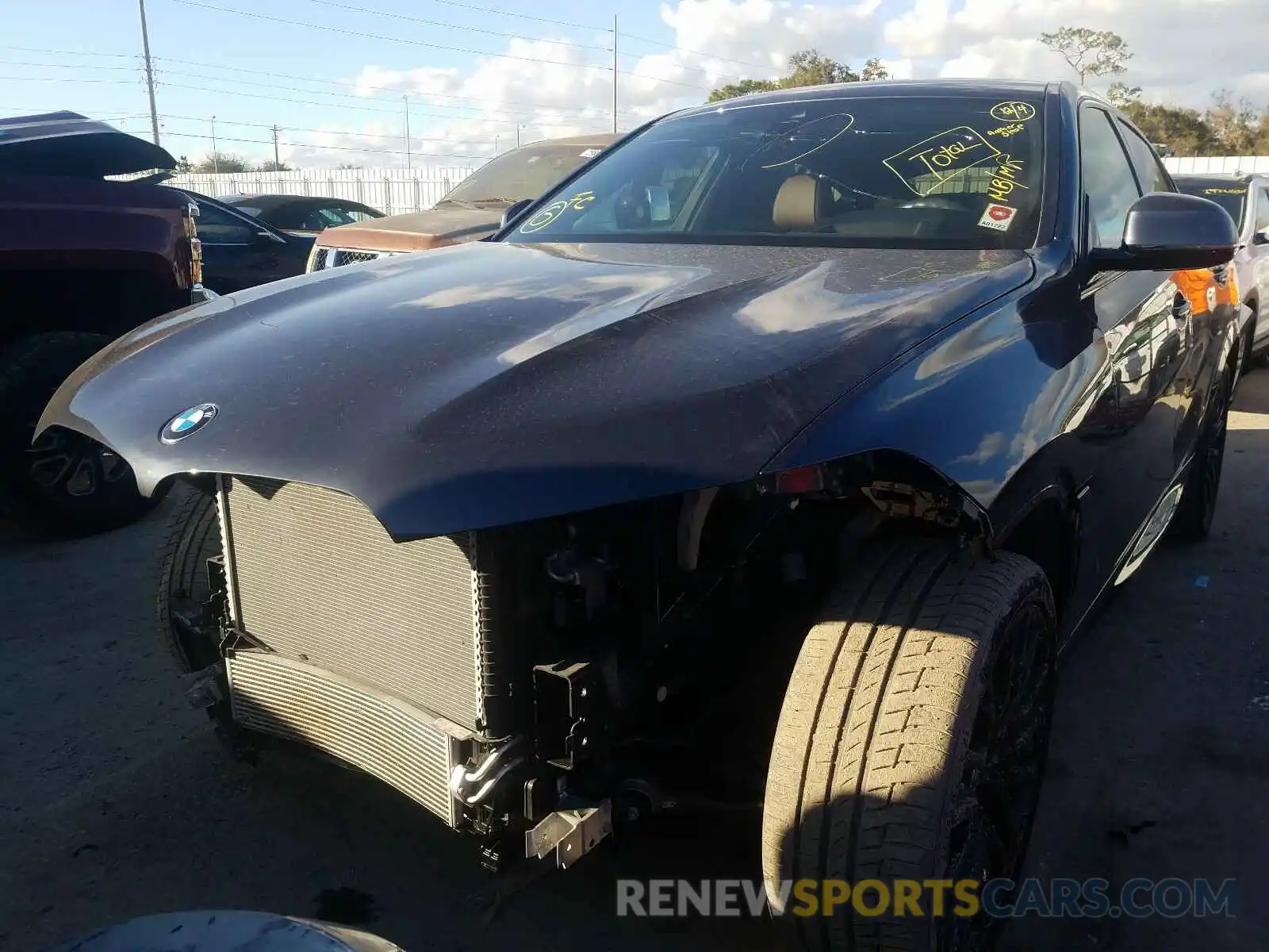 2 Photograph of a damaged car 5UXCY4C09L9B97955 BMW X6 2020