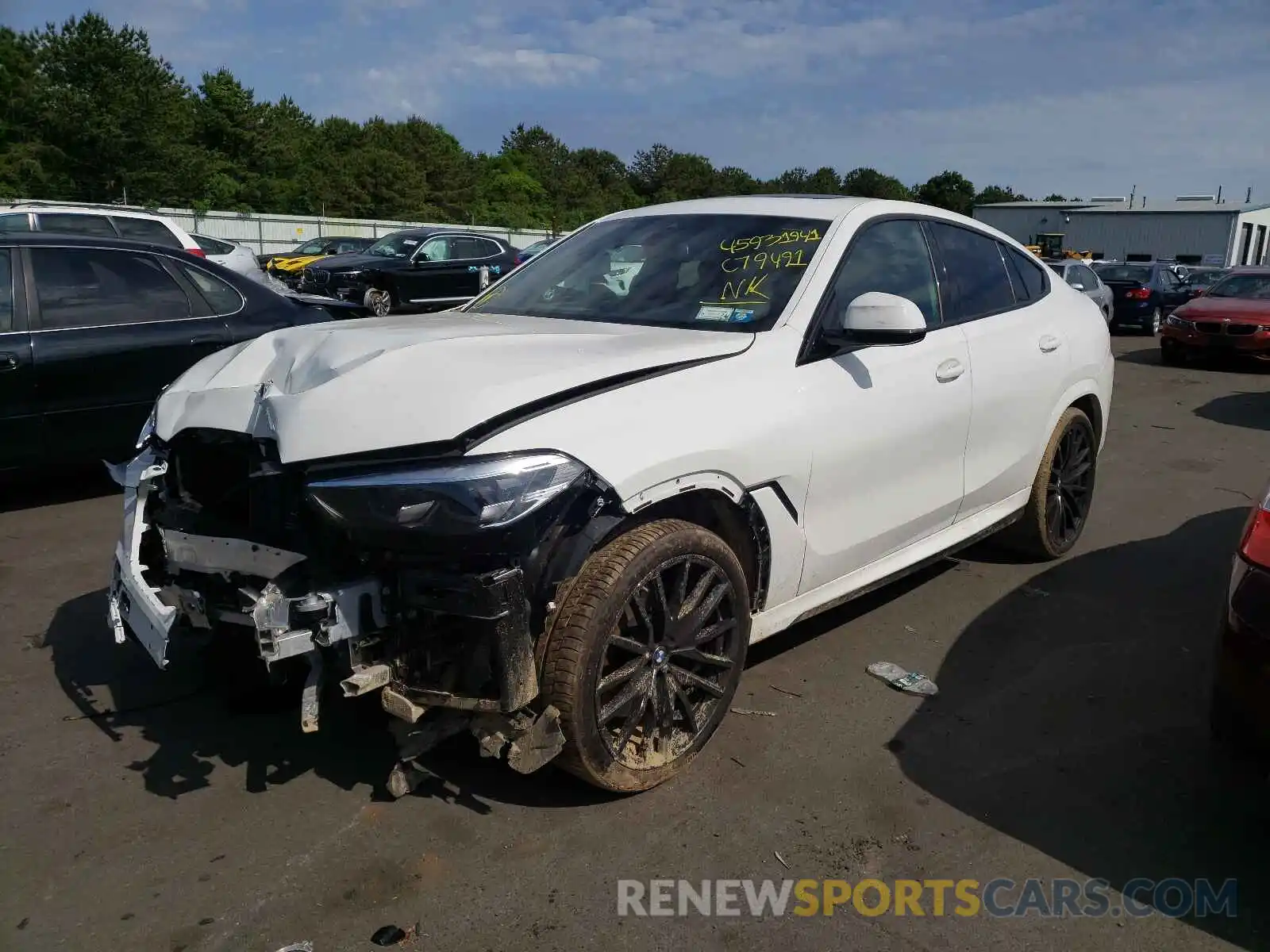 2 Photograph of a damaged car 5UXCY6C04L9C79491 BMW X6 2020