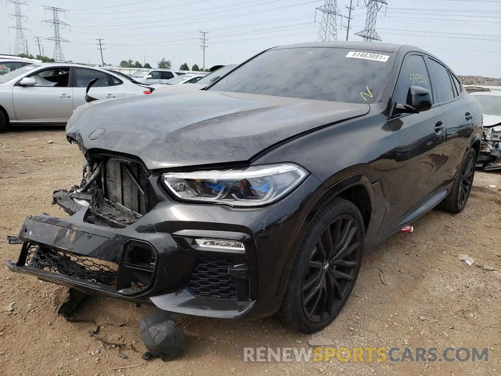 2 Photograph of a damaged car 5UXCY6C06L9C57590 BMW X6 2020