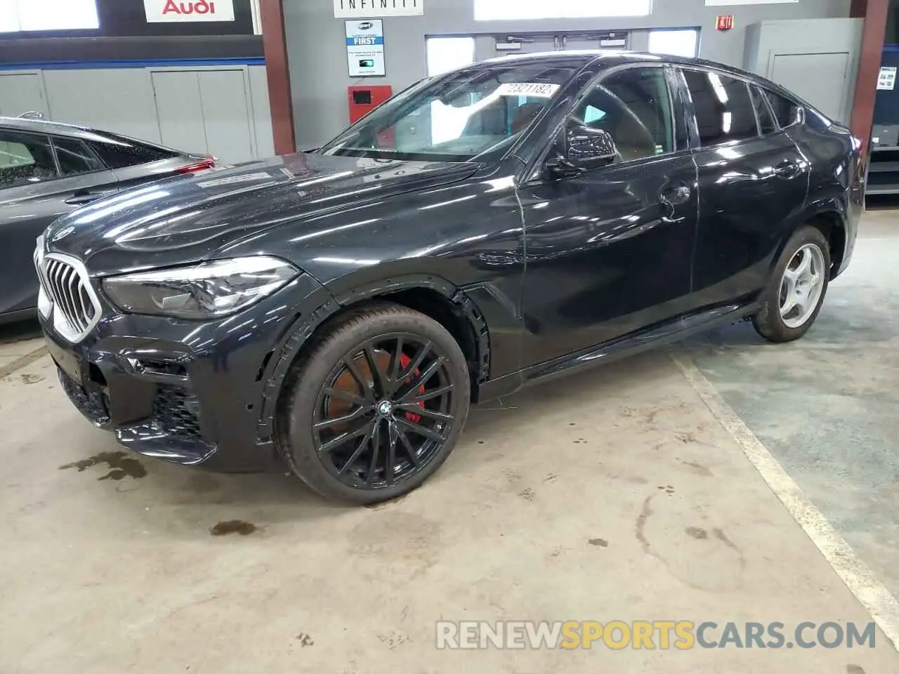 1 Photograph of a damaged car 5UXCY4C03M9G23107 BMW X6 2021