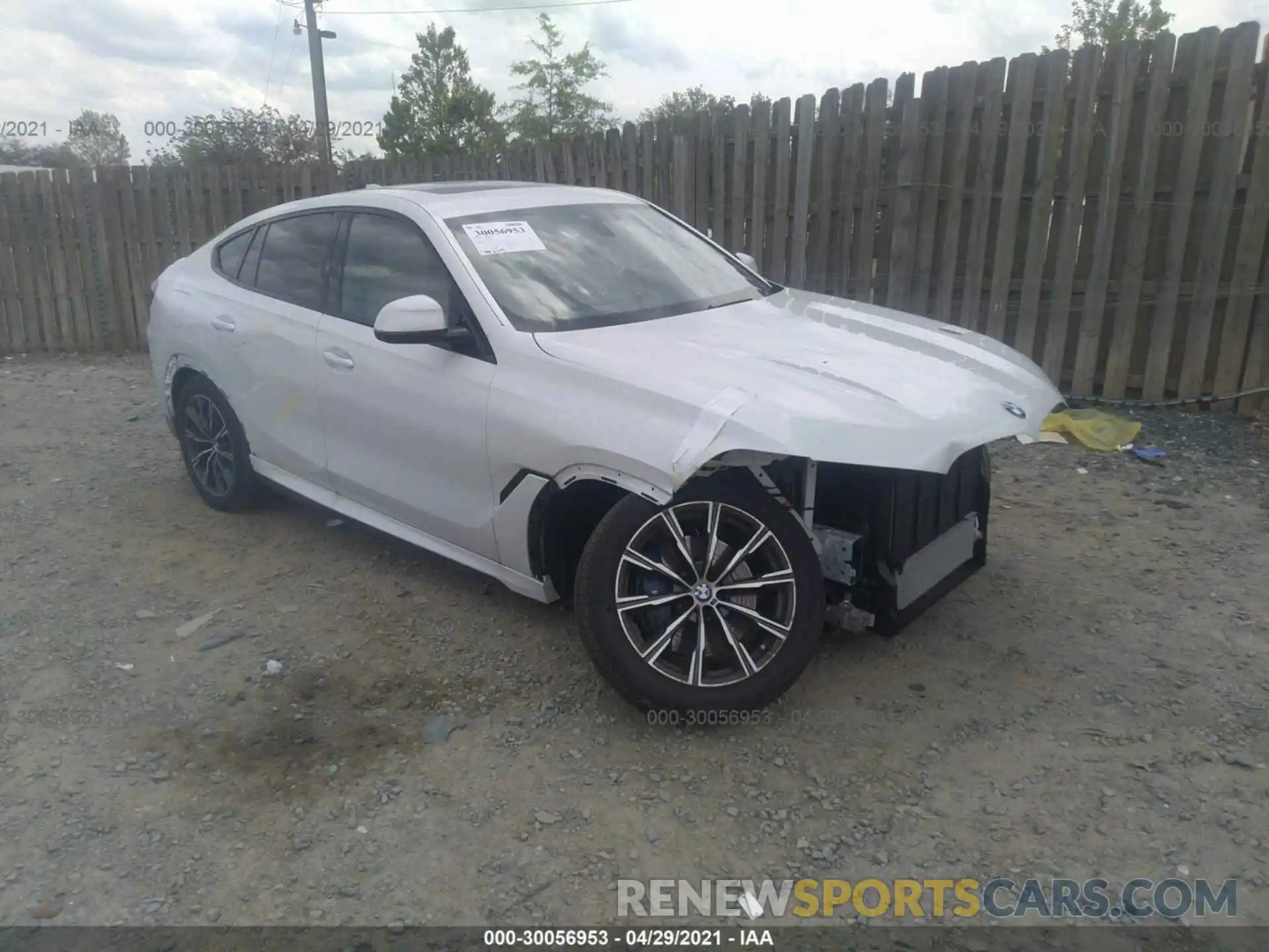 1 Photograph of a damaged car 5UXCY6C01M9F36205 BMW X6 2021