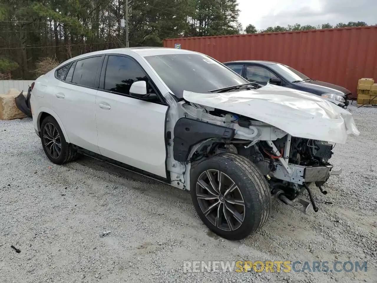 4 Photograph of a damaged car 5UXCY6C01M9H63412 BMW X6 2021