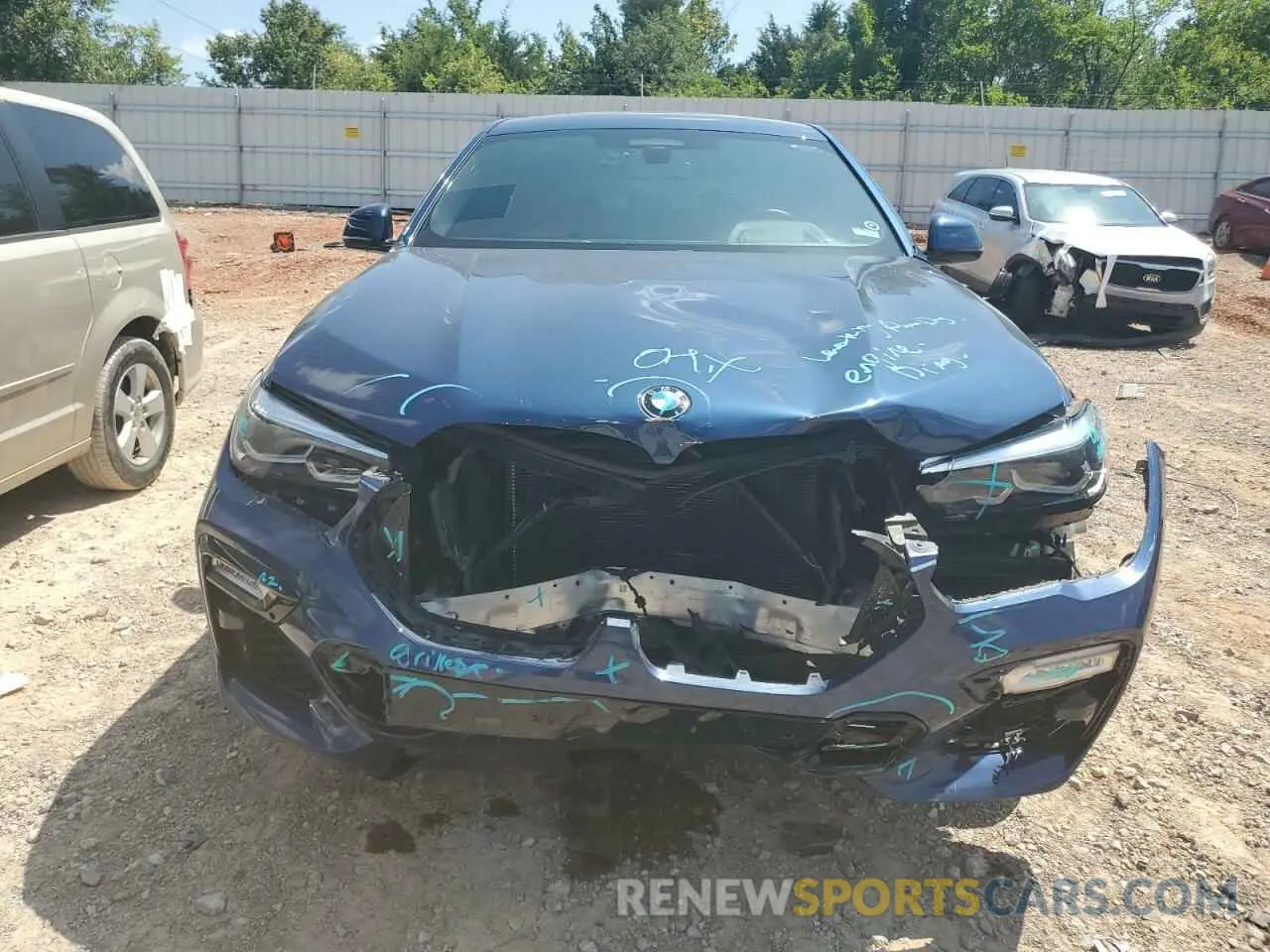 5 Photograph of a damaged car 5UXCY6C03M9F48971 BMW X6 2021