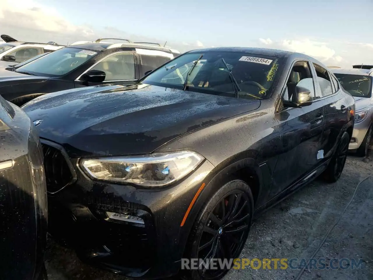 1 Photograph of a damaged car 5UXCY6C08M9H49846 BMW X6 2021