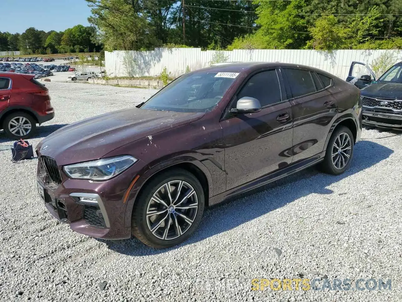 1 Photograph of a damaged car 5UXCY8C0XM9G19675 BMW X6 2021