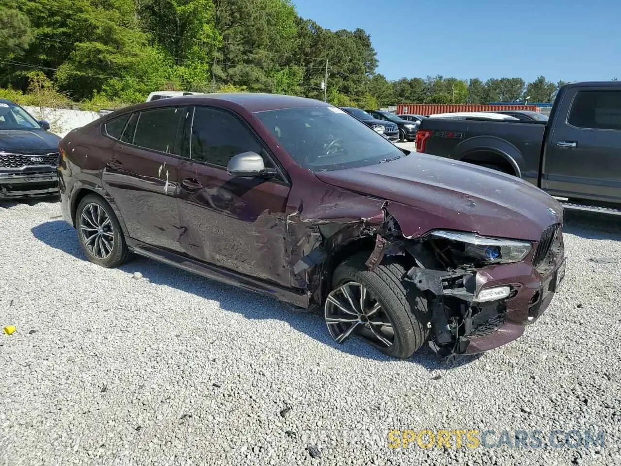 4 Photograph of a damaged car 5UXCY8C0XM9G19675 BMW X6 2021