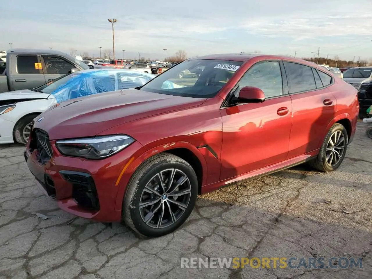 1 Photograph of a damaged car 5UXCY6C00N9K08840 BMW X6 2022