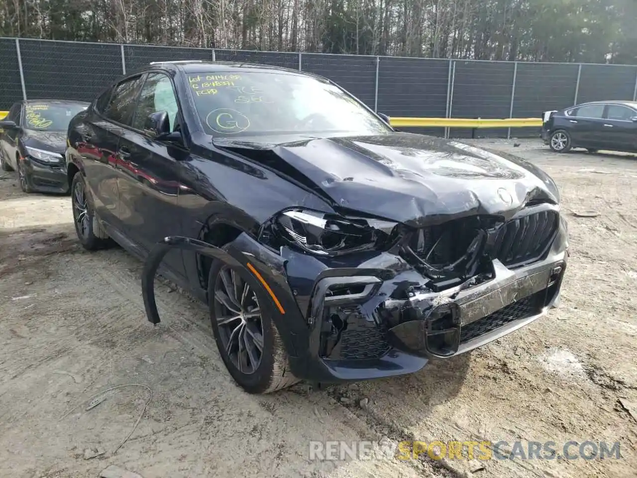 1 Photograph of a damaged car 5UXCY6C01N9K27591 BMW X6 2022