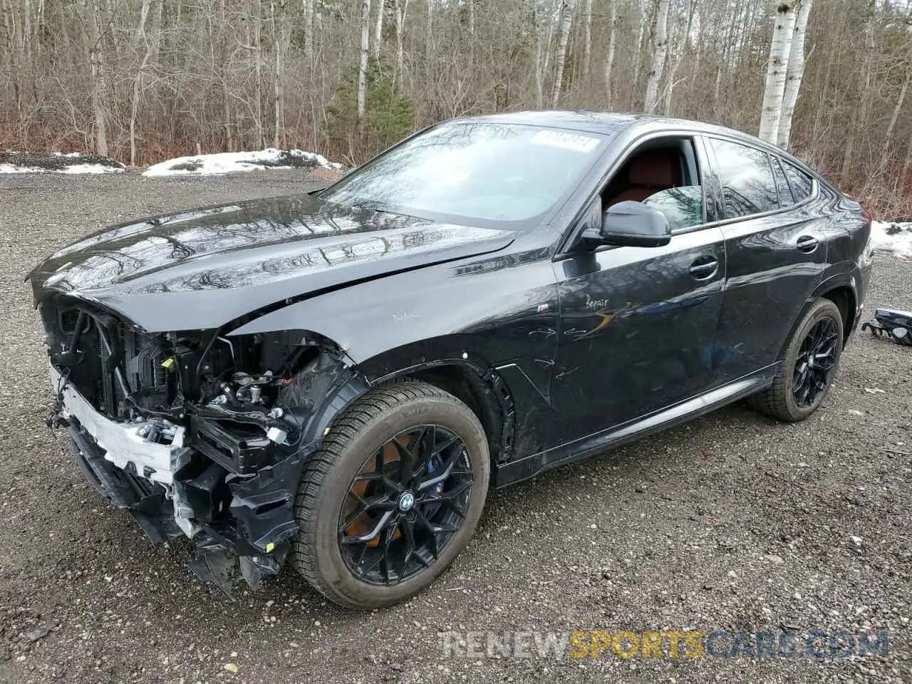 1 Photograph of a damaged car 5UXCY8C08N9M45880 BMW X6 2022
