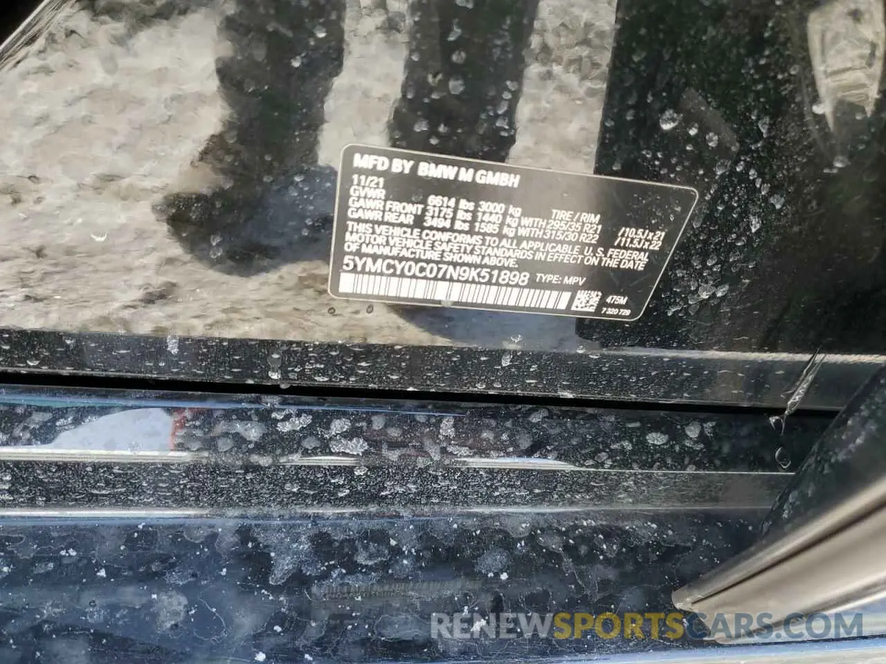 15 Photograph of a damaged car 5YMCY0C07N9K51898 BMW X6 2022