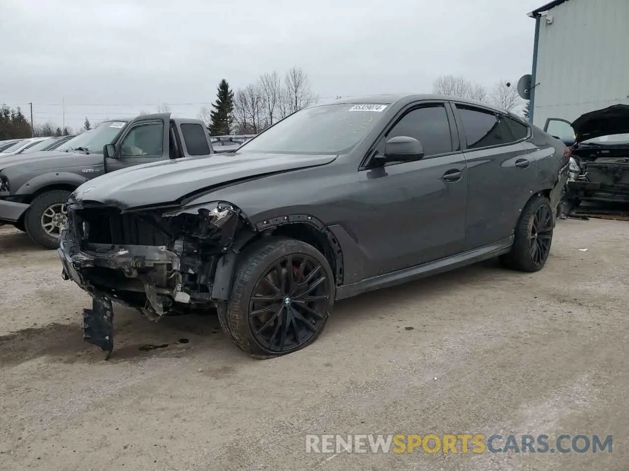 1 Photograph of a damaged car 5UX33EX01R9T50154 BMW X6 2024