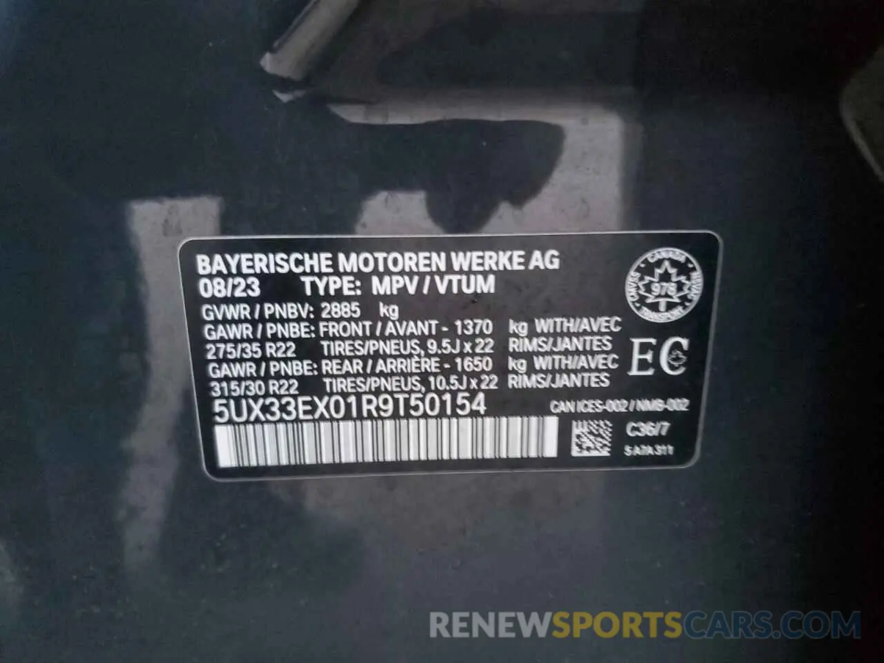 14 Photograph of a damaged car 5UX33EX01R9T50154 BMW X6 2024