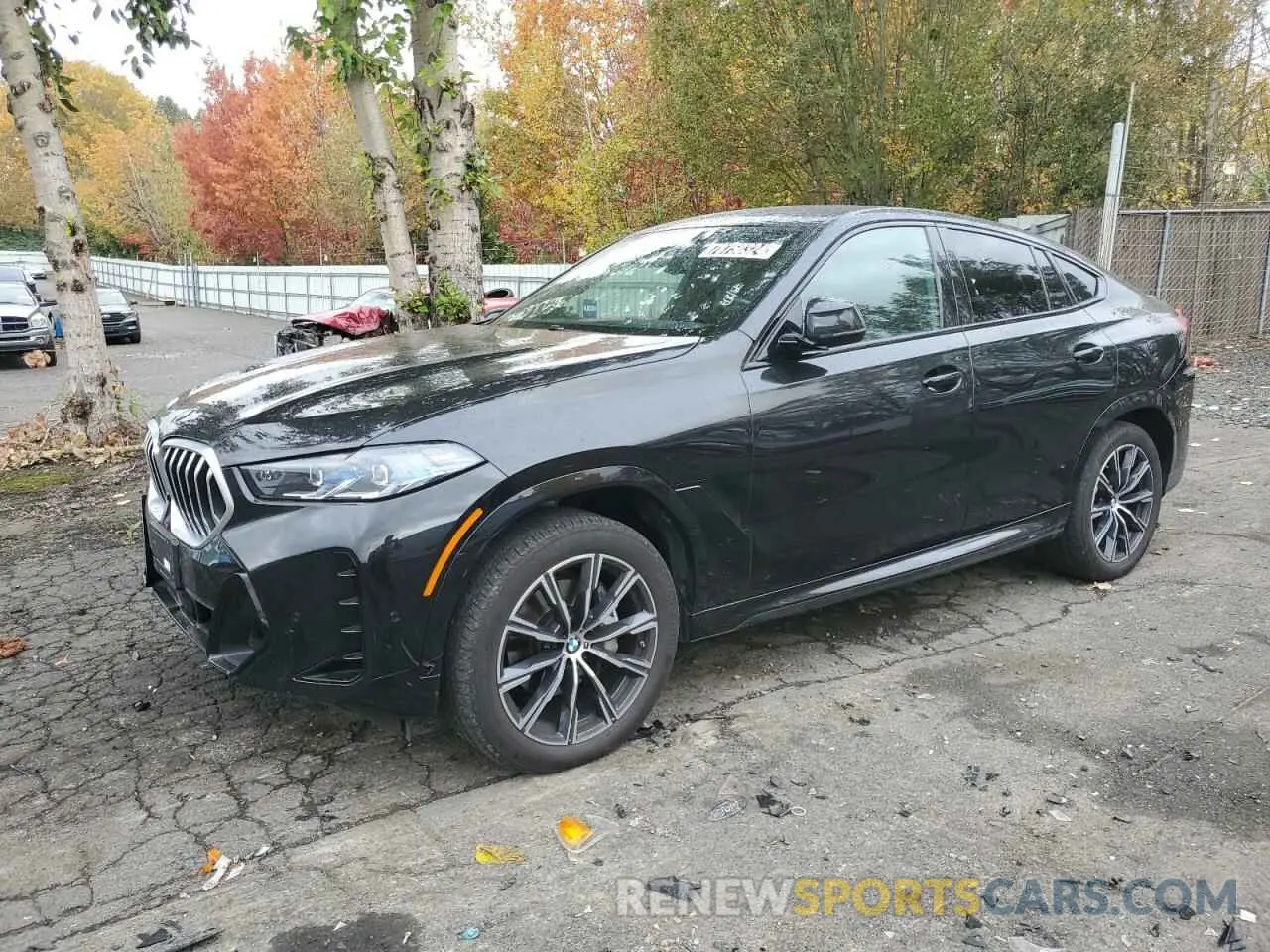 1 Photograph of a damaged car 5UX33EX06R9S46047 BMW X6 2024