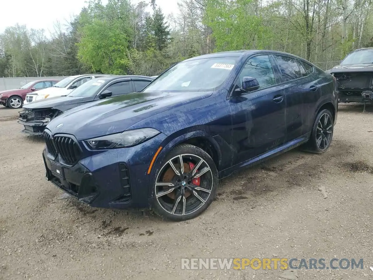 1 Photograph of a damaged car 5UX33EX07R9T53379 BMW X6 2024