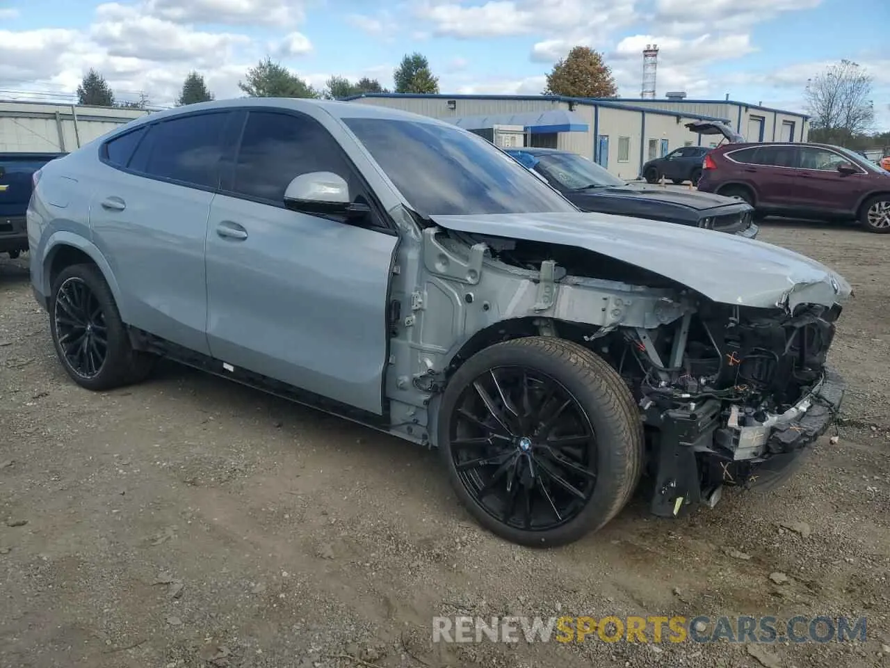 4 Photograph of a damaged car 5UX33EX09R9T96251 BMW X6 2024