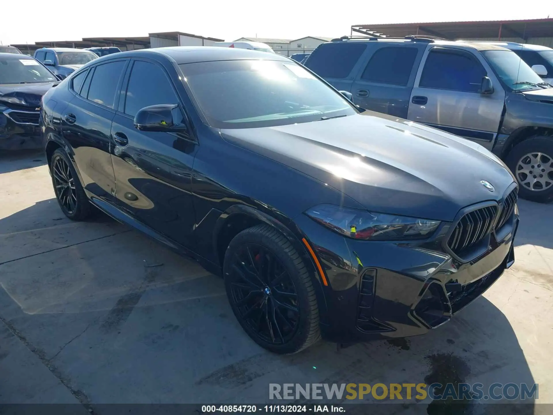 1 Photograph of a damaged car 5UX43EX05R9U48088 BMW X6 2024