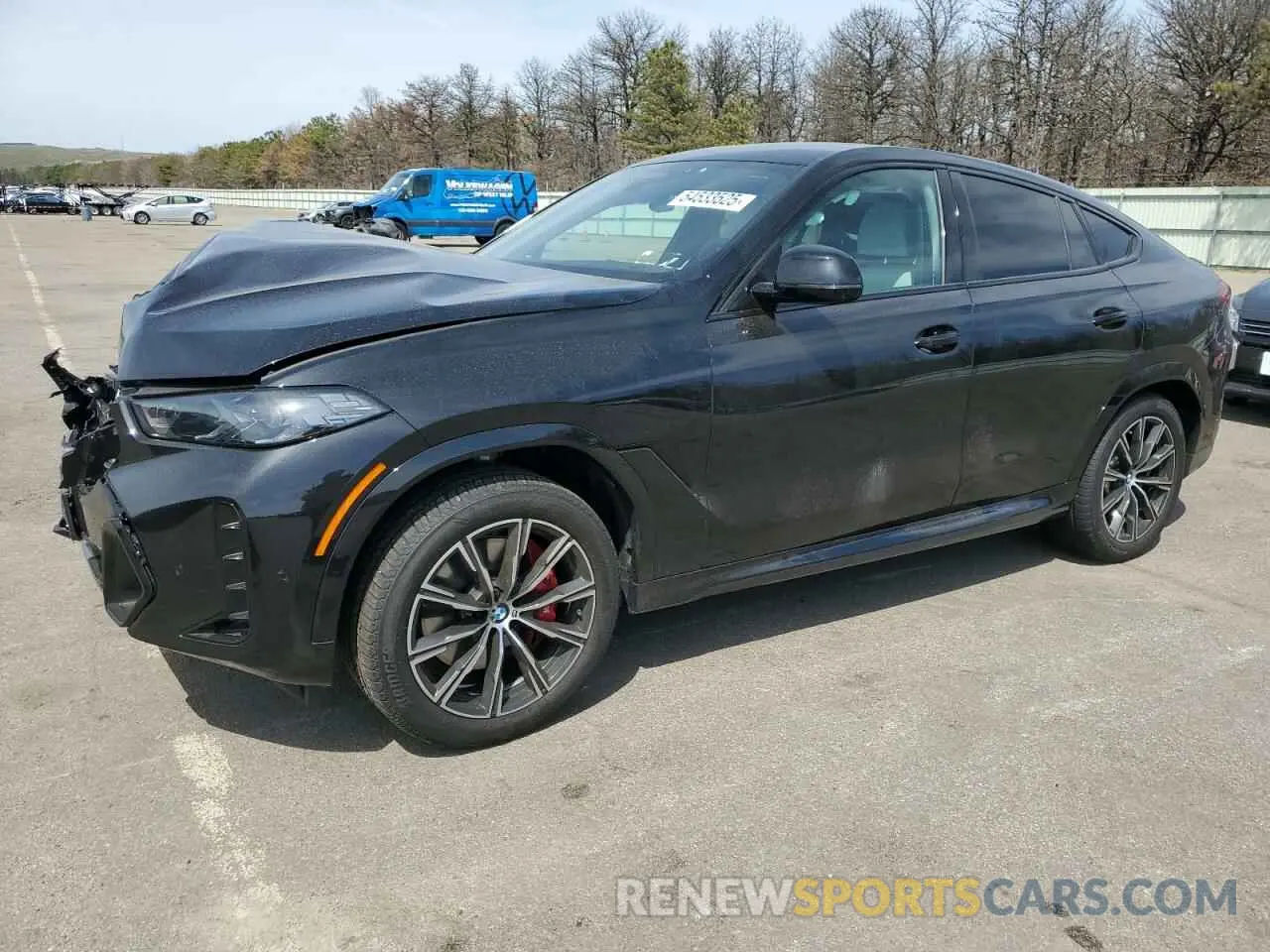 1 Photograph of a damaged car 5UX33EX05S9Z28763 BMW X6 2025