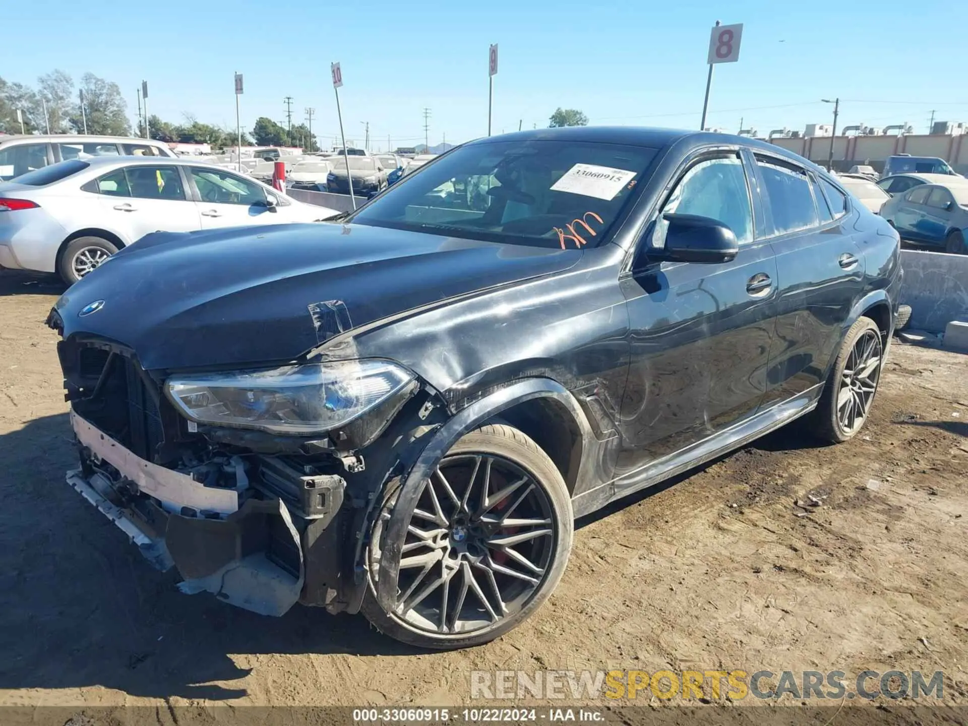 2 Photograph of a damaged car 5YMCY0C02M9G22080 BMW X6 M 2021
