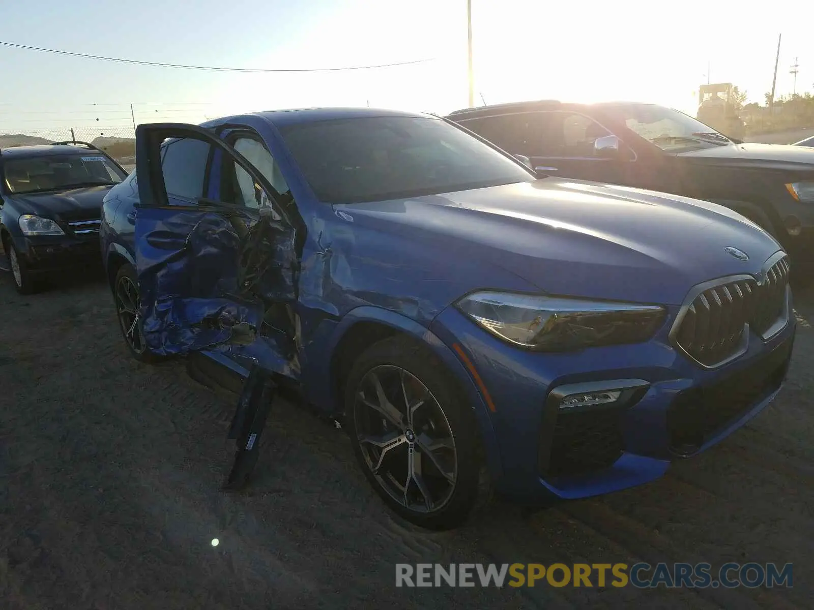 1 Photograph of a damaged car 5UXCY8C04L9B13838 BMW X6 M50I 2020