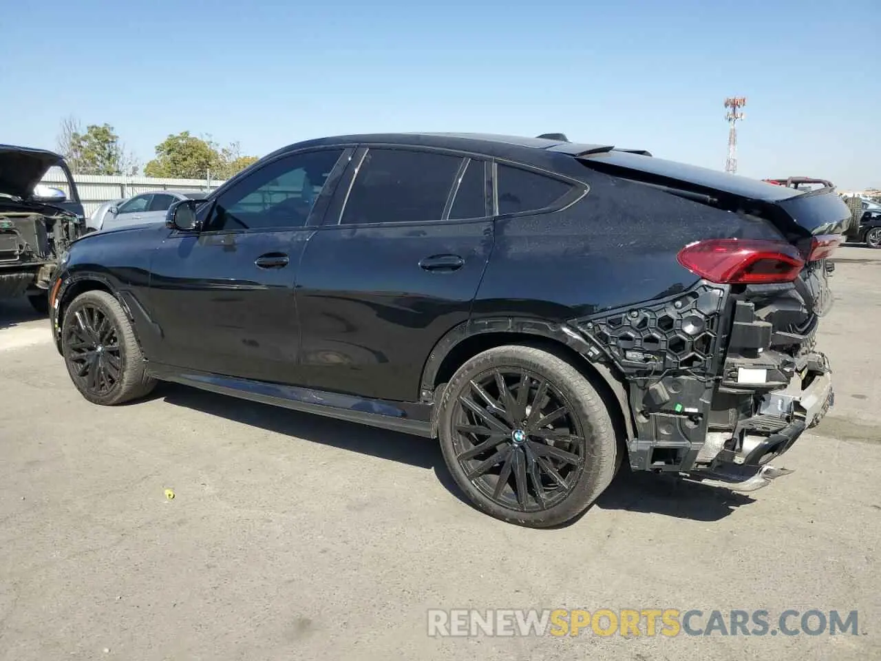 2 Photograph of a damaged car 5UX43EX04R9S22513 BMW X6 M60I 2024