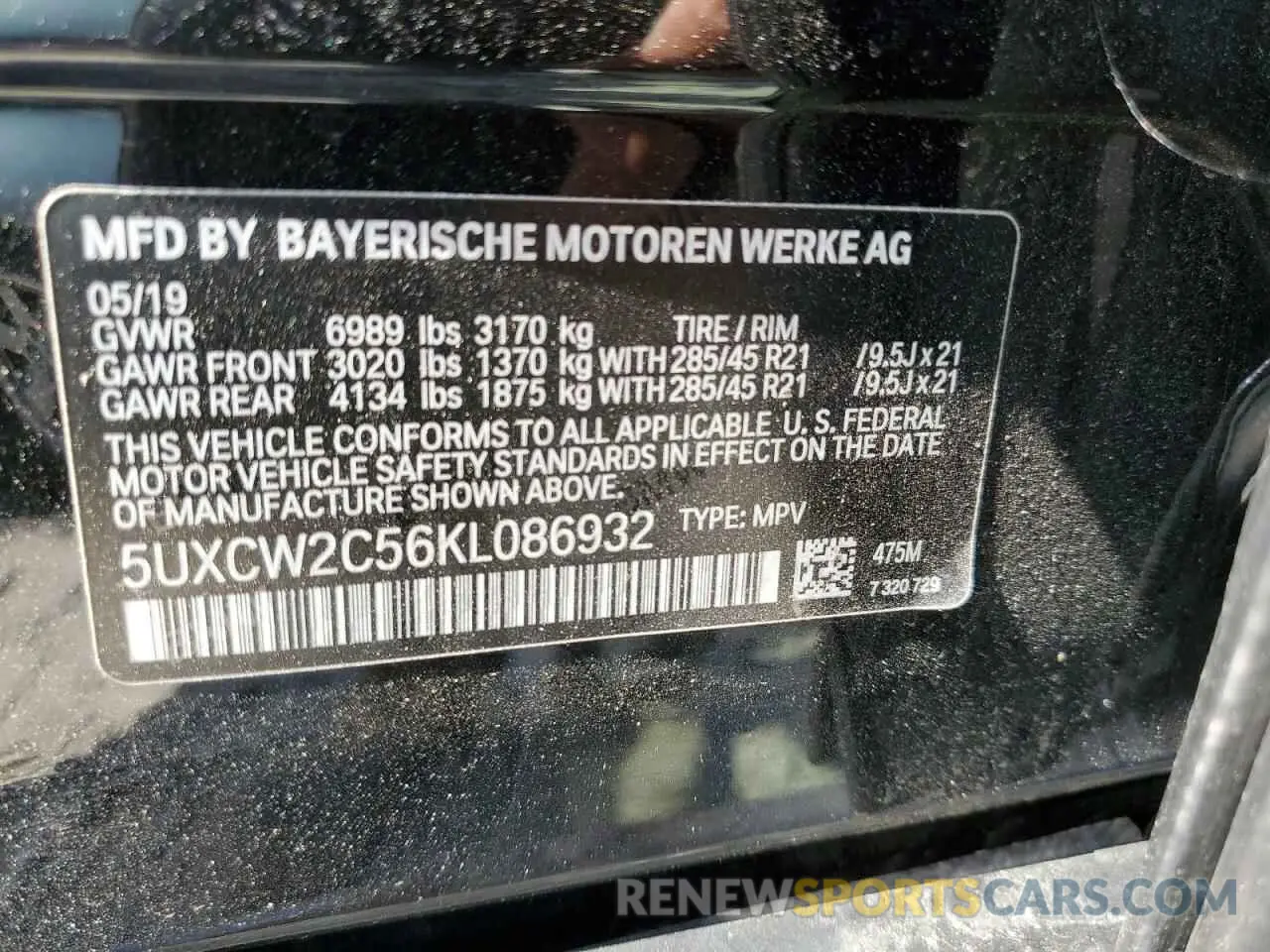 13 Photograph of a damaged car 5UXCW2C56KL086932 BMW X7 2019