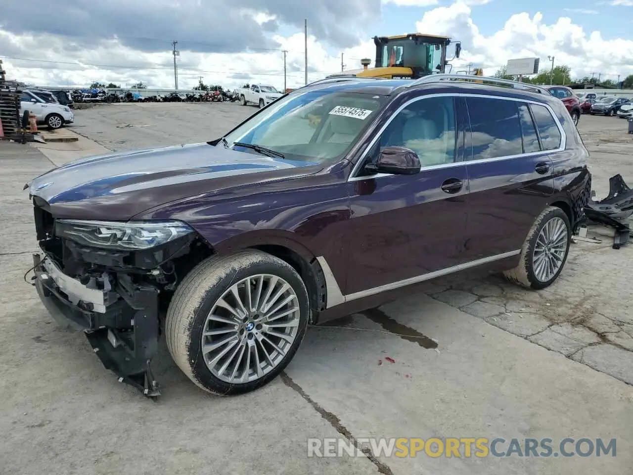 1 Photograph of a damaged car 5UXCW2C0XL9B72637 BMW X7 2020