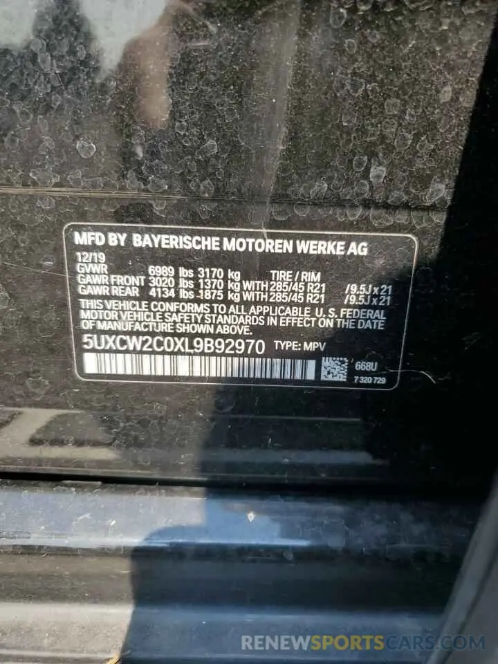 13 Photograph of a damaged car 5UXCW2C0XL9B92970 BMW X7 2020