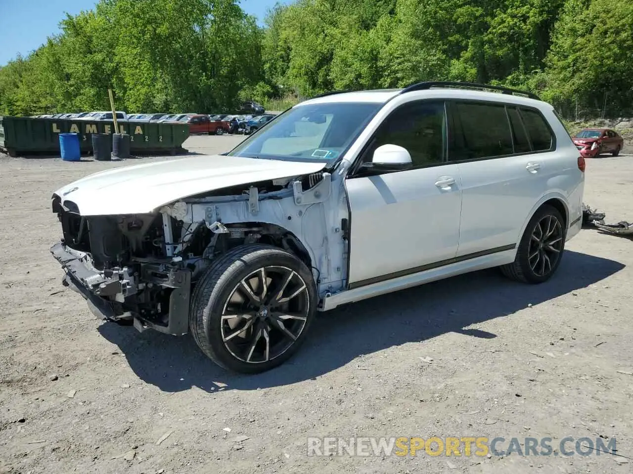 1 Photograph of a damaged car 5UXCW2C03M9D77539 BMW X7 2021