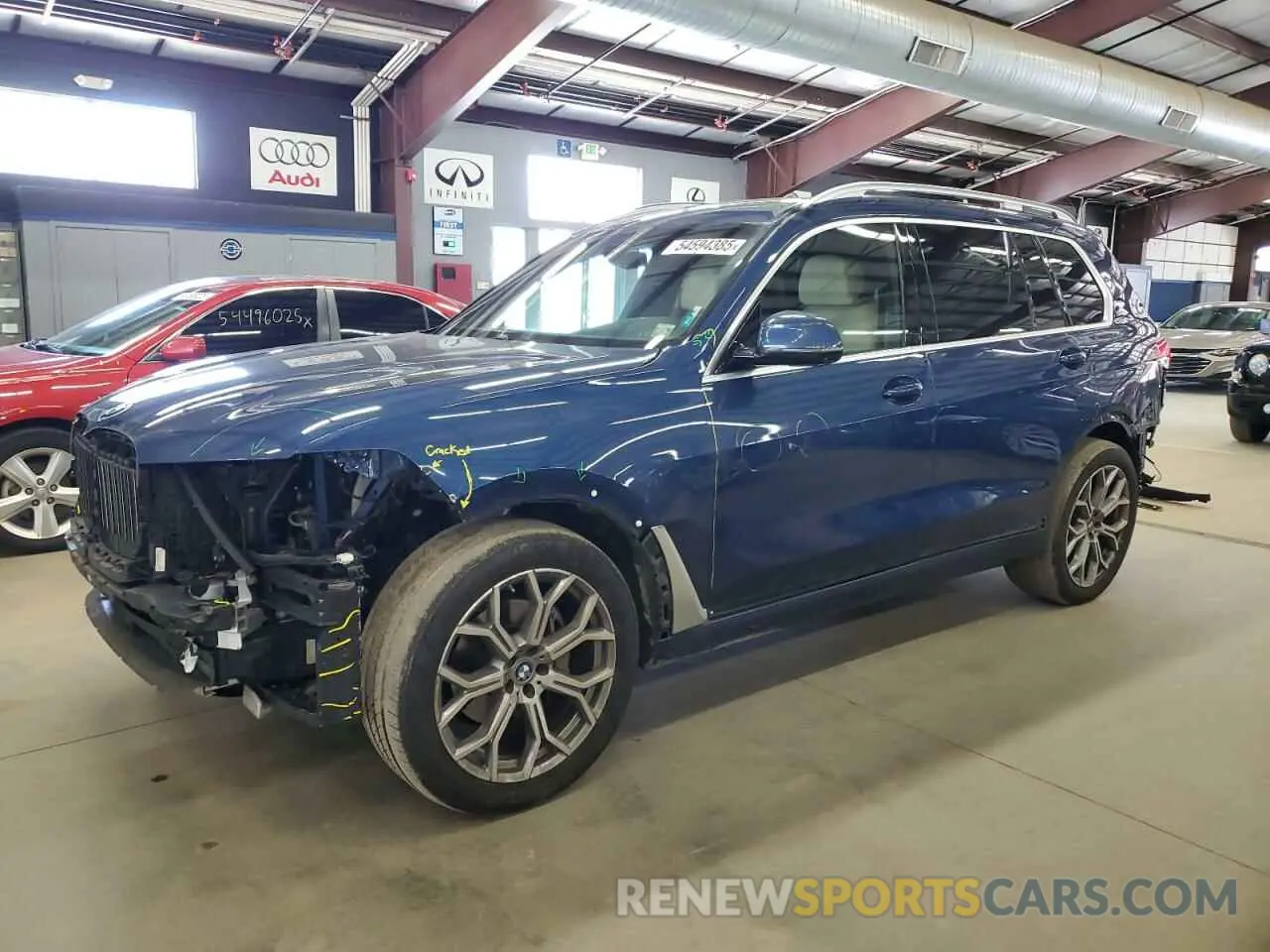 1 Photograph of a damaged car 5UXCW2C05M9E78873 BMW X7 2021