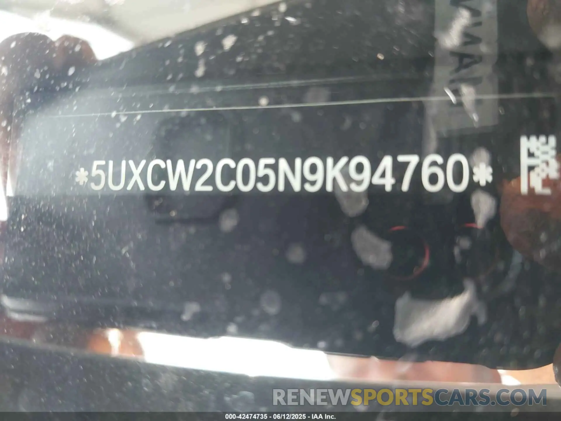 9 Photograph of a damaged car 5UXCW2C05N9K94760 BMW X7 2022