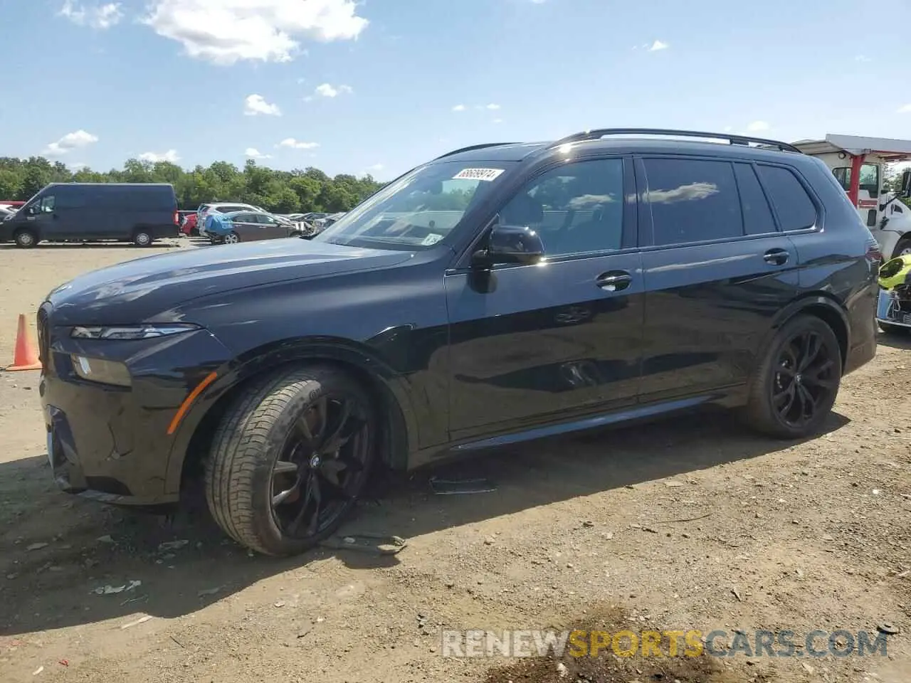 1 Photograph of a damaged car 5UX33EM03R9S85067 BMW X7 M60I 2024