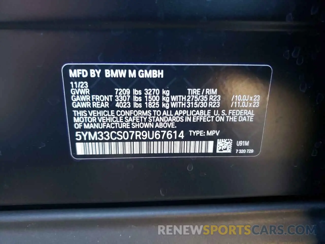 13 Photograph of a damaged car 5YM33CS07R9U67614 BMW XM LABEL 2024