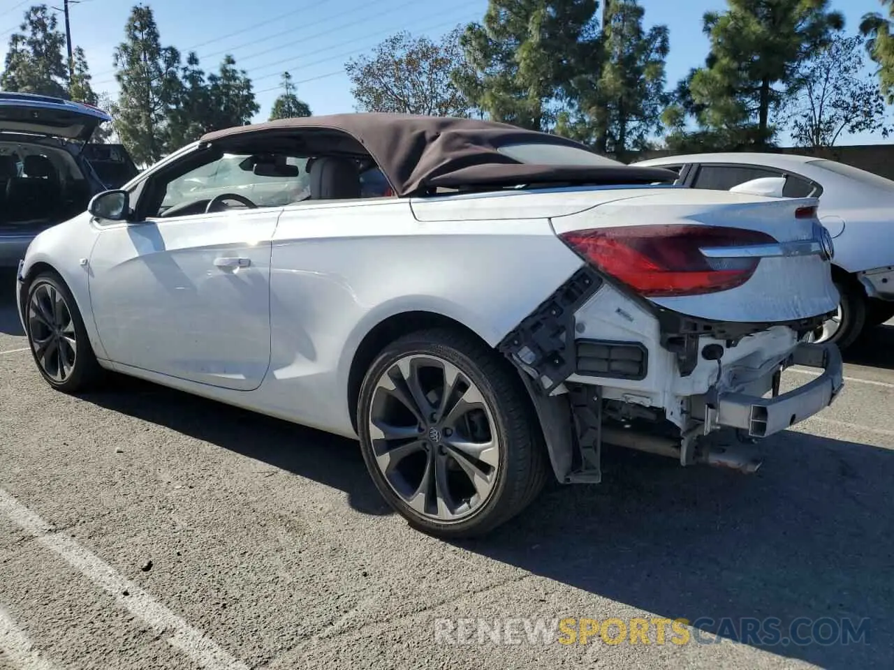 2 Photograph of a damaged car W04WH3N59KG300472 BUICK CASCADA 2019