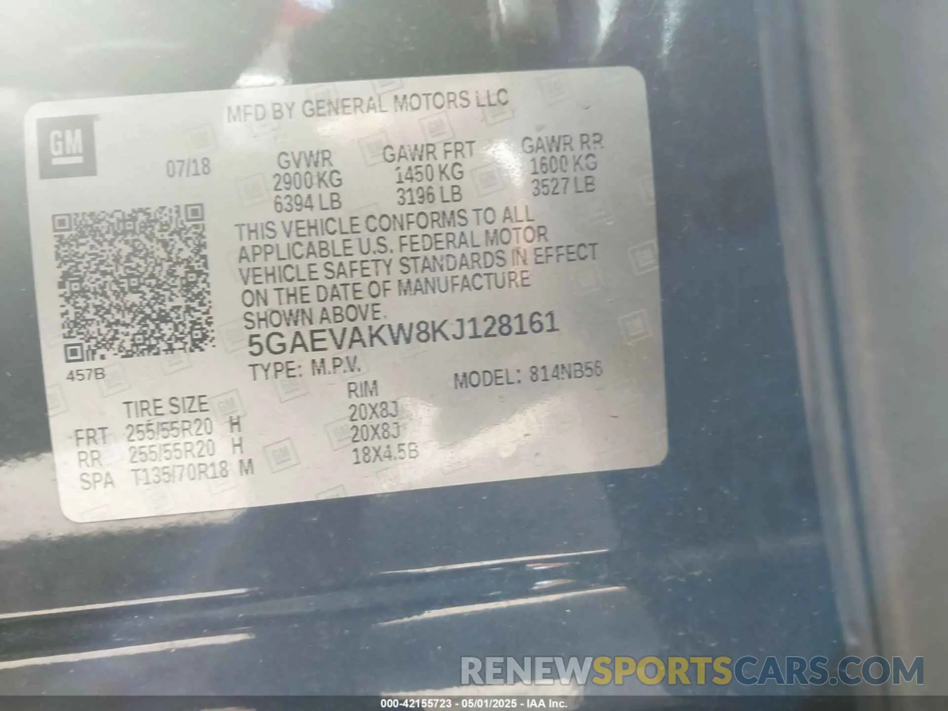 9 Photograph of a damaged car 5GAEVAKW8KJ128161 BUICK ENCLAVE 2019