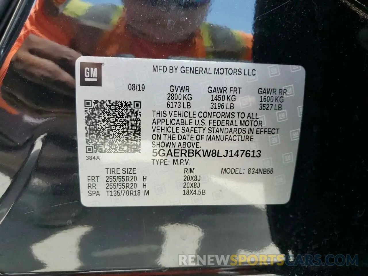 13 Photograph of a damaged car 5GAERBKW8LJ147613 BUICK ENCLAVE 2020