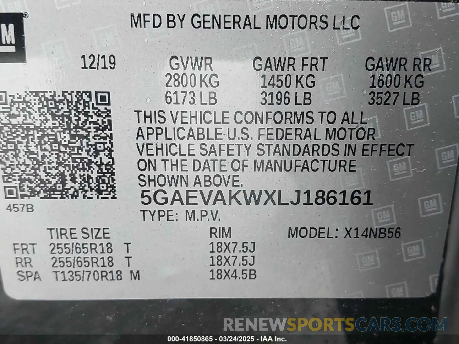 9 Photograph of a damaged car 5GAEVAKWXLJ186161 BUICK ENCLAVE 2020