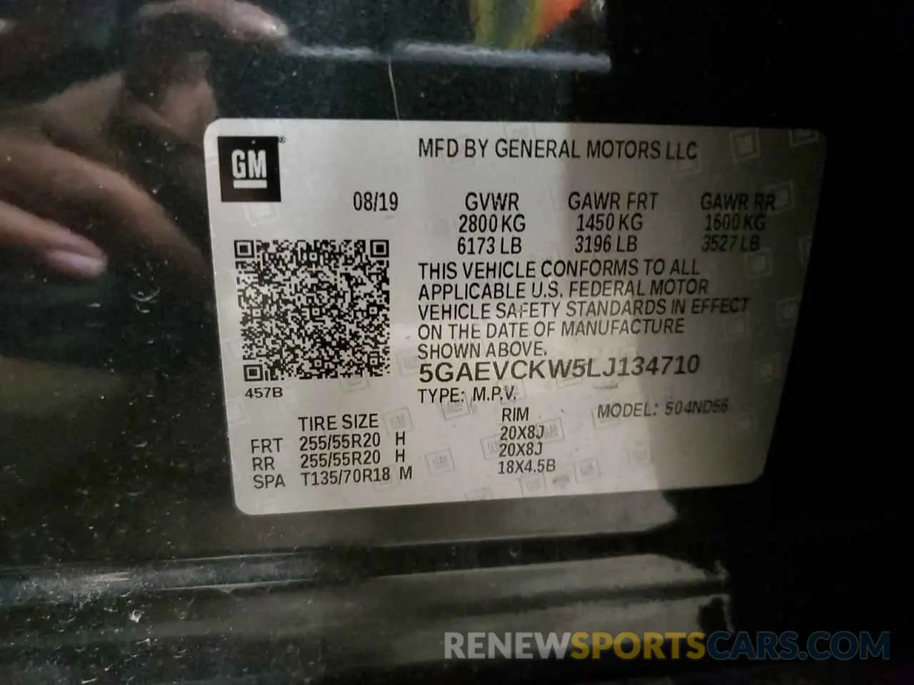 13 Photograph of a damaged car 5GAEVCKW5LJ134710 BUICK ENCLAVE 2020