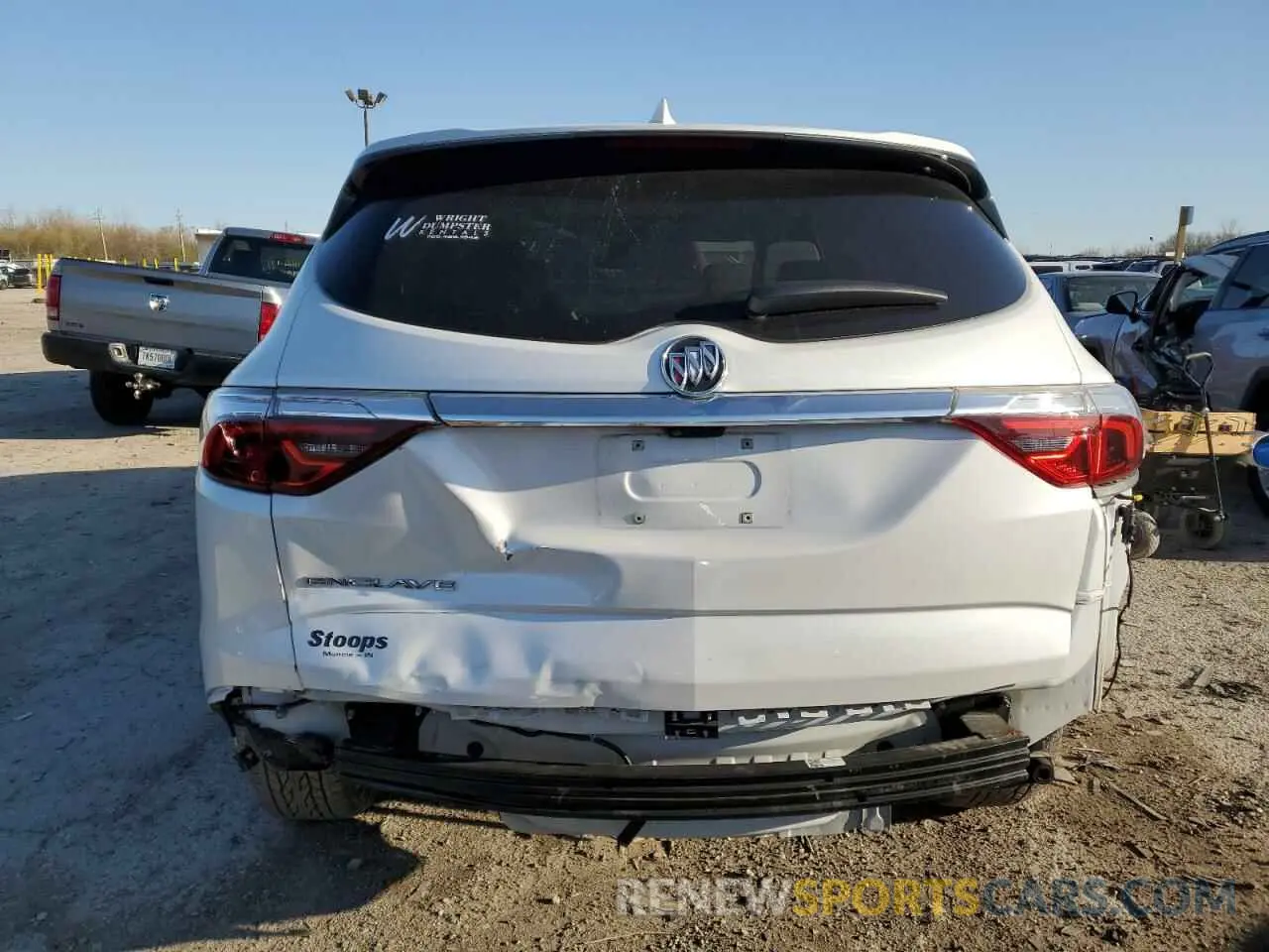6 Photograph of a damaged car 5GAERCKW7NJ167716 BUICK ENCLAVE 2022