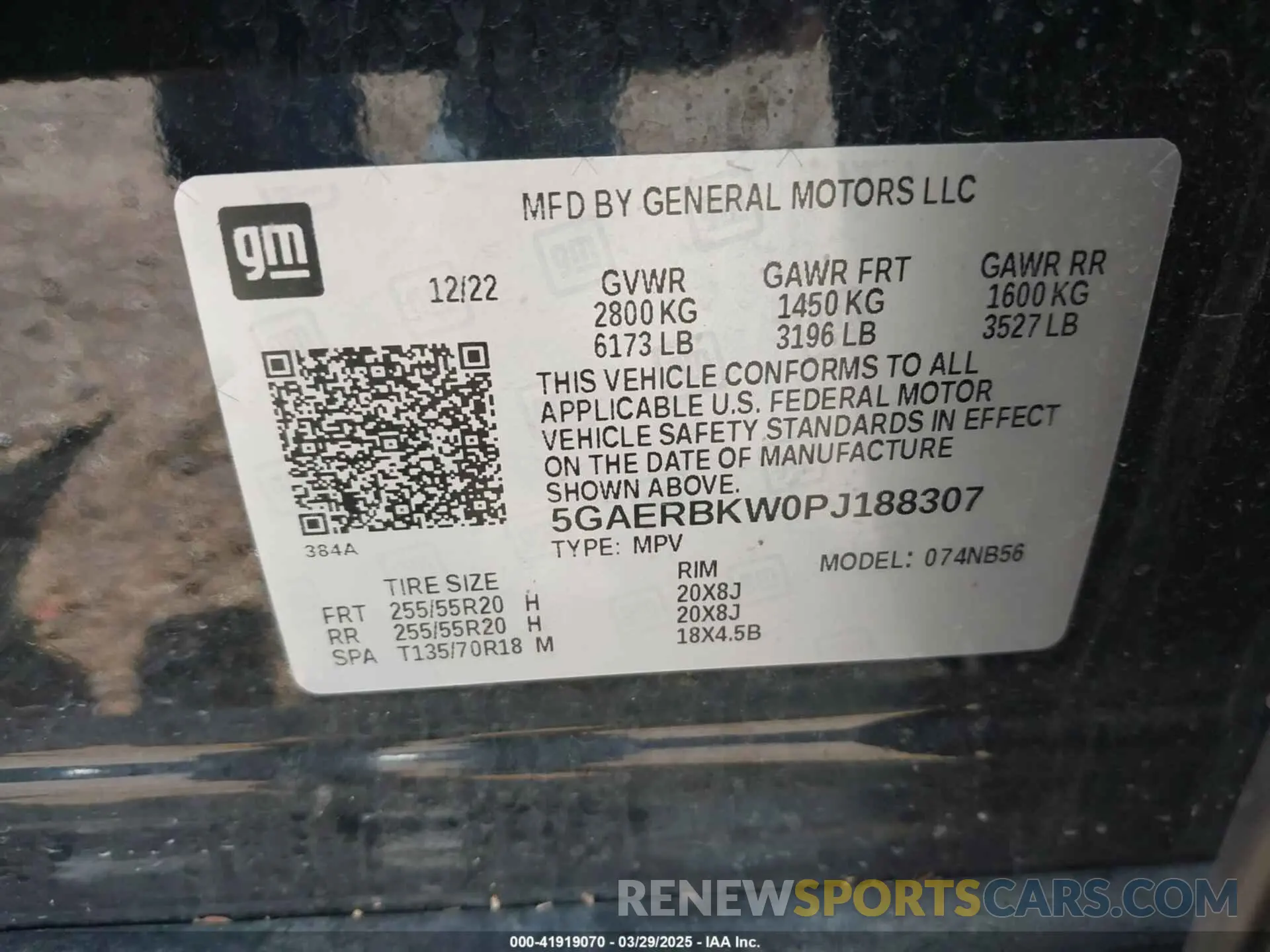 9 Photograph of a damaged car 5GAERBKW0PJ188307 BUICK ENCLAVE 2023